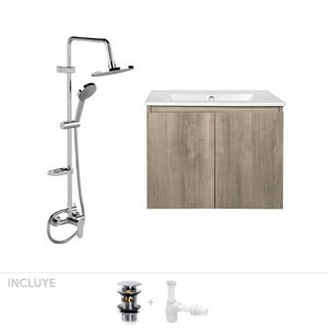 Stretto - Pack Baño Galicia | Mueble + Columna Ducha