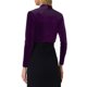 thumbnail image 3 of INSPIRE CHIC Chaqueta Bolero Corto de Terciopelo con Manga Larga y Frente Abierto para Mujer Púrpura L, 3 of 6