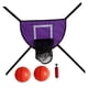 thumbnail image 3 of Mini Aro De Baloncesto Para Trampolín, Estante De Baloncesto Universal Para Exteriores, Color Violeta Con Dos Bolas, 3 of 3