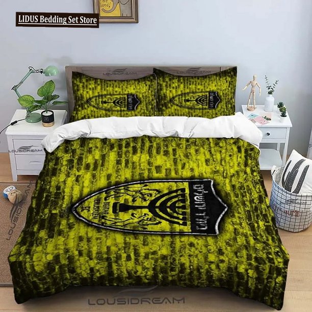 v1223 Bed Sheets Beitar Jerusalem Fc All Season Twin Bedding Set Piece Comforter Set Bed Duvet Cover Double King Comforter Cover Home Textile 3-Piece Bedding Set (1 Duvet Cover + 2 Pillow Shams) Bed