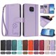 thumbnail image 4 of Funda Cartera Trébol para Xiaomi Redmi Note 9S 4G con Ranuras Tarjetas y Carga Inalámbrica Morado claro, 4 of 6