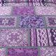 thumbnail image 4 of NEWLAKE Juego de colcha acolchada de algodón reversible con patchwork, patrón bohemio clásico morado, tamaño king, 4 of 8