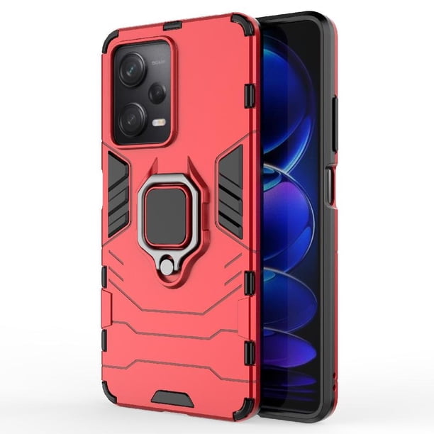 FOXDOCK Funda Antigolpes para Xiaomi Redmi Note 12 Pro 5G – Protección Total con Soporte y Diseño Robusto