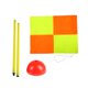 thumbnail image 1 of Bandera De Esquina De Fútbol, Postes De Agilidad De Fútbol, Bandera Deportiva De Entrenamiento Para Adultos Para Juegos, 2 Uds., Base Roja, 1 of 3
