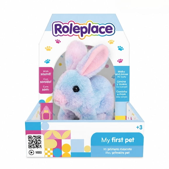 Peluche Conejo Interactivo Multicolor Sonido Movimiento - PS