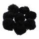 thumbnail image 3 of 8 Uds. Llavero De Bola De Pompón De Piel Sintética Esponjosa Para Accesorios De Bolso De Sombrero 6cm Negro, 3 of 5