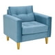 thumbnail image 2 of Sofa Retro 1c Felpa 01 Azul Petroleo, 2 of 6