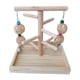 thumbnail image 3 of Soporte De Madera Para Pájaros, Gimnasio, Mesa, Loro, Juguete, Periquito, Percha De Madera Maciza, Percha Para Pájaros, 3 of 5