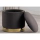 thumbnail image 2 of Ottomán de Acento Best Master Furniture Jacobson en Terciopelo Gris, 2 of 2