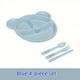 thumbnail image 4 of Make Mealtime Fun and Safe with Our Children's Dinner Plate Set - Wheat Grass Baby Dinner Plate, Lightweight and Divided for Kindergarten Baby Food Supplement. Dishwasher Safe, Non-Toxic and BPA Free, 4 of 4