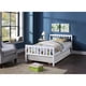 thumbnail image 2 of Twin Bed with Trundle, Platform Bed Frame with Headboard and Footboard, for Bedroom Small Living Space,No Box Spring Needed,White, 2 of 3