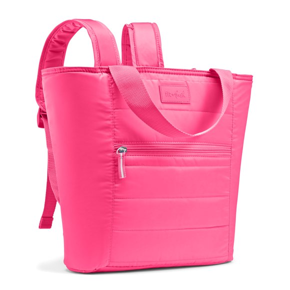 Mochila térmica Fit & Fresh con aislamiento de 18 latas para mujer, rosa intenso