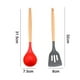 thumbnail image 2 of Juego de 2 utensilios de cocina de silicona y madera de bambú - Juego de utensilios de silicona - Utensilios de silicona para cocinar, 2 of 5