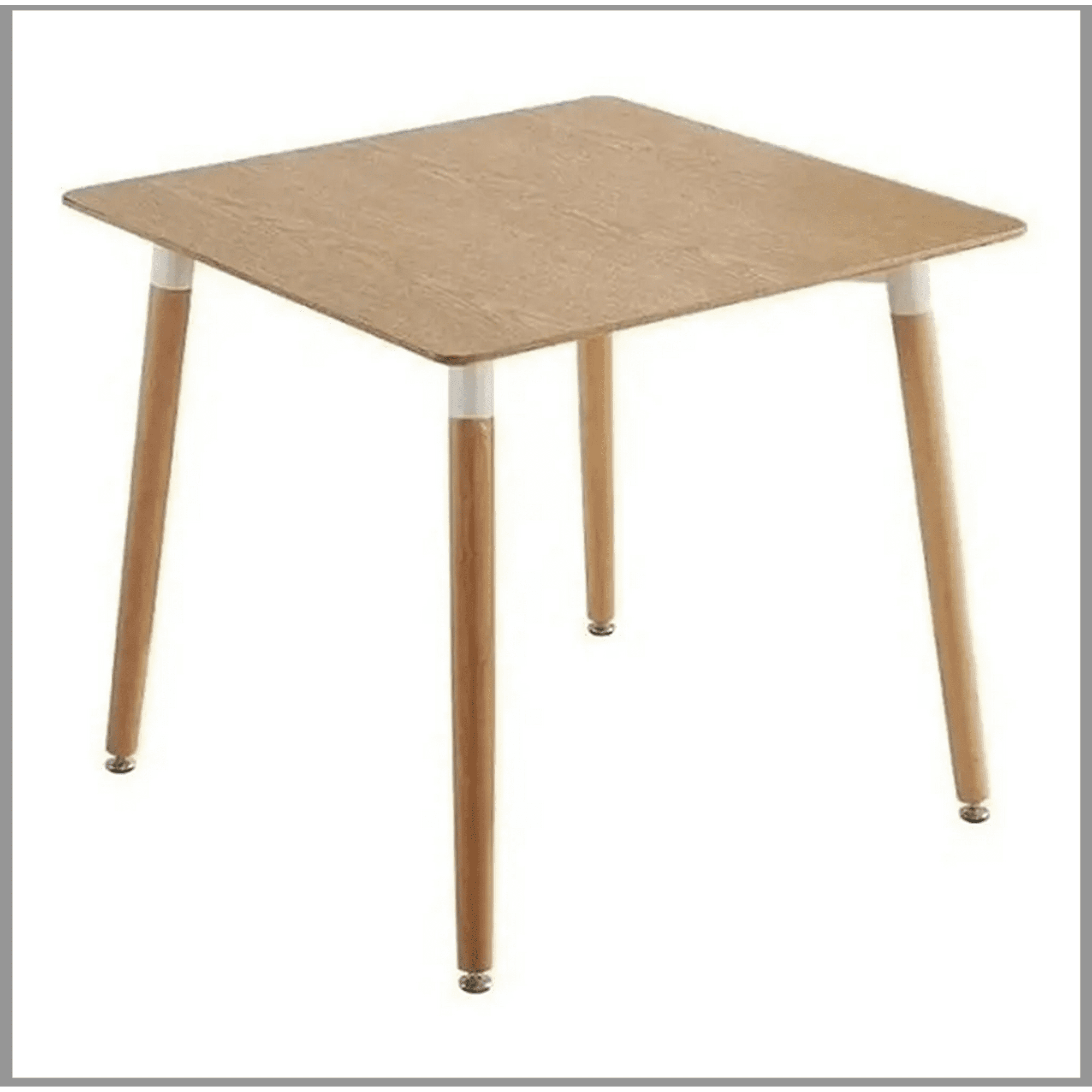 Habita2 Chile - Mesa Para Oficina O Comedor Cudrada 80x80 Con Tope De Mdf - Wood