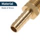 thumbnail image 5 of Unique Bargains Conectores de Manguera de Latón 8mm(5/16") M14x1.5 Rosca Macho Conector Recto para Aire Agua Aceite Gas Combustible 2 Piezas Tono Dorado, 5 of 7
