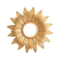 Magideal - Espejo Redondo Para Colgar En La Pared, Espejos De Maquillaje Decorativos Para , Oficina En Casa , Dorado