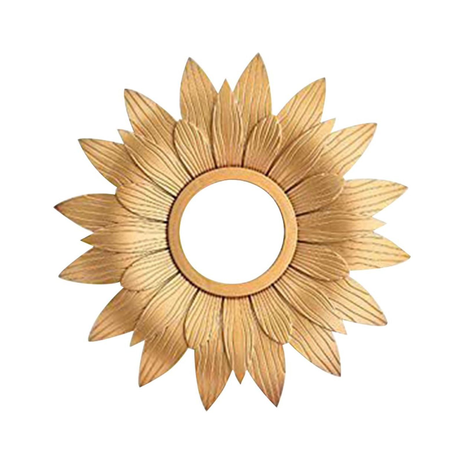 Magideal - Espejo Redondo Para Colgar En La Pared, Espejos De Maquillaje Decorativos Para , Oficina En Casa , Dorado