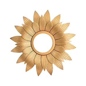 Magideal - Espejo Redondo Para Colgar En La Pared, Espejos De Maquillaje Decorativos Para , Oficina En Casa , Dorado