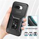 thumbnail image 5 of Funda Resistente para Google Pixel 9A con Tapa Deslizante y Protección Militar Negro, 5 of 5