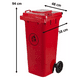 thumbnail image 2 of Contenedor De Basura 120 Litros Color Rojo, 2 of 2