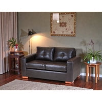 Muebles Altiro - Sofá Israel 2 Cuerpos - Cuero Sintético Pu Café Moro