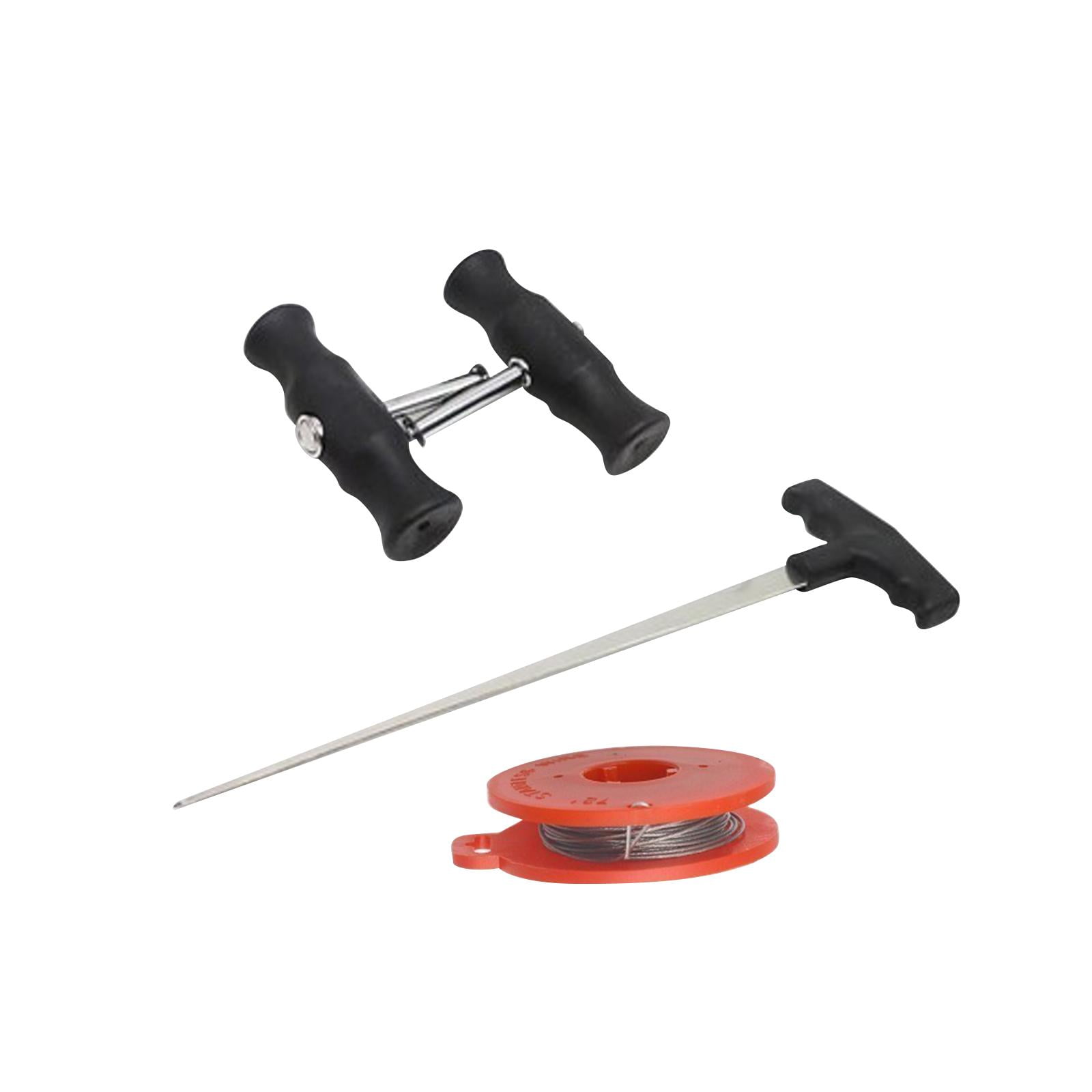 Ioensy - Kits De Herramientas De Eliminación De Vidrio De Parabrisas Automático Con Alambre De Acero Premium Con Manijas 4 Piezas