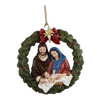 Magideal - Colgante De Ventana De Navidad, Adorno Colgante, Accesorios De Belén De Jesús, Decoración De De Navidad Resistente Para Aniversario De Patio De