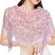 thumbnail image 5 of Elegant Women's Triangle Scarf with Tassel for Church, Weddings, and Bridal Events - Embroidered Lace Shawl with Bandana, 5 of 5
