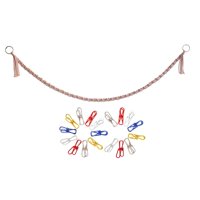 Bothyi - Cadena De Exhibición De Juguetes De Algodón Calcetines Cadena De Juguetes De Peluche Para Salas De Juegos Dormitorios Gimnasios Rosa