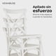 thumbnail image 3 of Silla Crossback Para Comedor Apilables De Polipropileno Blanca, 3 of 8