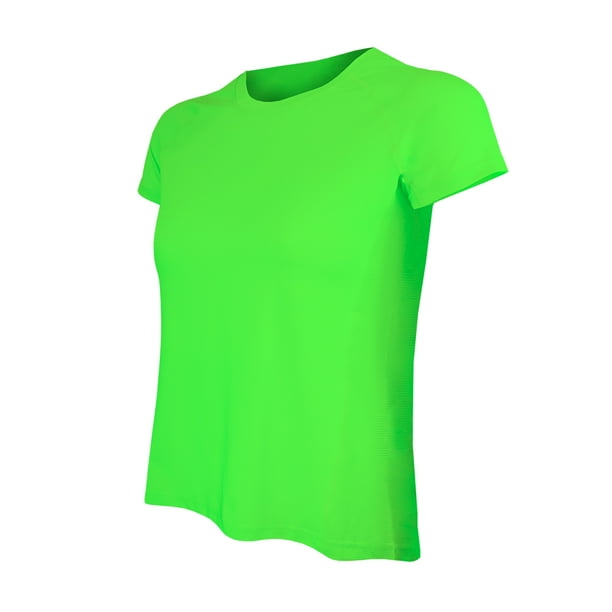 Polera Dry Fit Manga Corta Paneles Malla Mujer