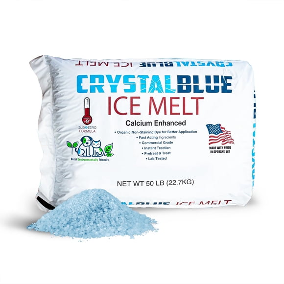 Snow Joe Crystal Blue Quitahielo Generador de Calor, Bolsa de 22.68 kg