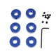 thumbnail image 3 of 2x 0.39 "manivelas de puerta de vidrio de aluminio coche ventana ventana enrollador manijas azul, 3 of 5