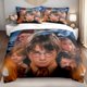 thumbnail image 1 of 3pcs Bedding set Bedding Cushion Cover Warner's Magical World Character Print Comforter Cover Set Queen/King Size, 1 of 1