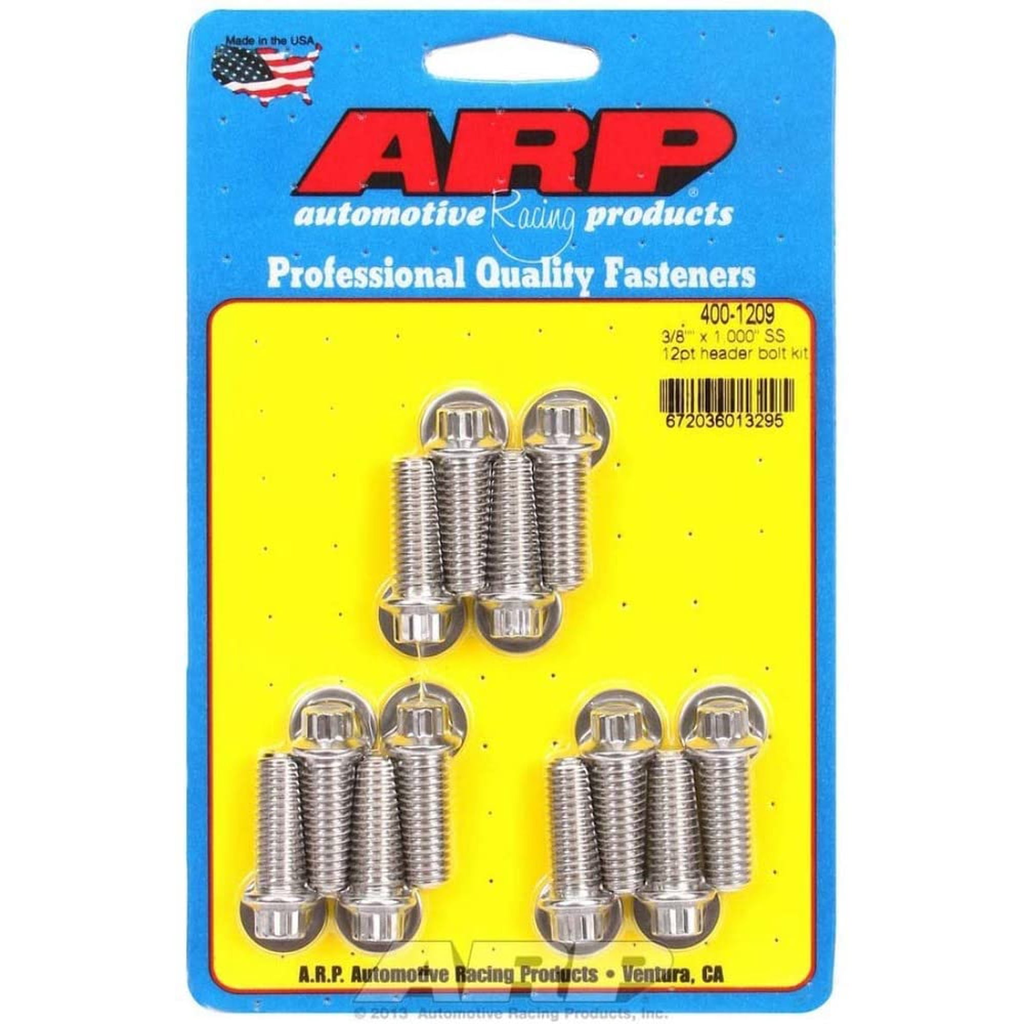 Kit De Tornillos Para Cabezales Arp 400-1209 3/8 X 1.000 Ss 12 Puntos