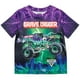 thumbnail image 3 of Monster Jam Megalodon El Toro Loco Grave Digger Monster Truck Big Boys, paquete de 3 camisetas naranja/púrpura/azul 14-16, 3 of 3