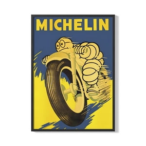 Creango - Cuadro Poster Enmarcado Michelin Decorativo