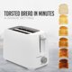 thumbnail image 2 of Tostadora eléctrica OVENTE, 2 rebanadas, 700 W, 6 tonos, color blanco, 2 of 7