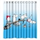thumbnail image 1 of Cortina de ducha de cartón Moomin Valley, juego de cortina de baño con ganchos, tamaño 66 x 72 pulgadas, 1 of 3
