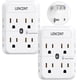 thumbnail image 1 of Adaptador de toma de corriente Power Strip LENCENT de 2 a 3 clavijas, paquete de 2, 1 of 8