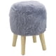 thumbnail image 1 of Pouf Bird Gris Piel Sintética 35x35x45 cm, 1 of 3