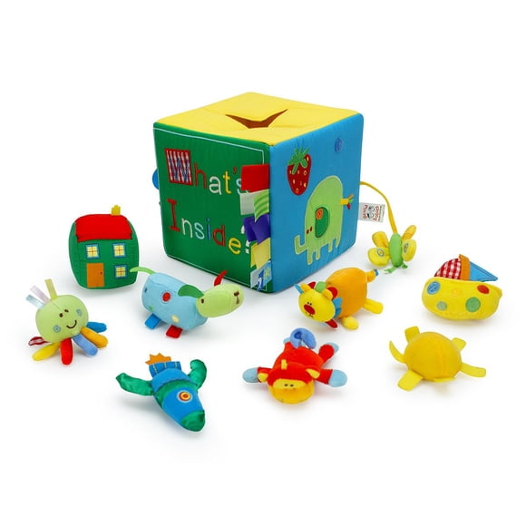 Juguetes Surprise Box Genius para bebés con 8 juguetes sensoriales