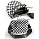 thumbnail image 4 of Bandolera MEISEY a cuadros en blanco y negro para mujer, 4 of 6