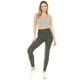 thumbnail image 5 of Saronite Leggings de Yoga de Cintura Alta con Estampado de Pata de Gallo, de Largo Completo y Banda de 5 Pulgadas (para Mujer), 5 of 5