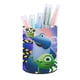 thumbnail image 1 of Monstruos en el Trabajo EGmoda-theme Cylinder Pen Holder Pencil Organizer with Flannel Lining PVC Leather Material Cardboard Base for study work 10*8CM, 1 of 6