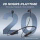 thumbnail image 4 of Auriculares Bluetooth TONEMAC N18, banda para el cuello con micrófono, color negro, 4 of 7