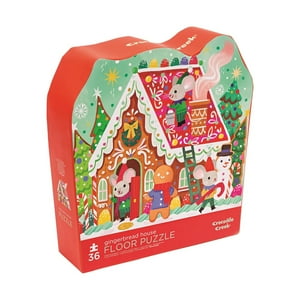 Puzzle Navideño Casa De Jengibre 36Pcs Crocodile Creek