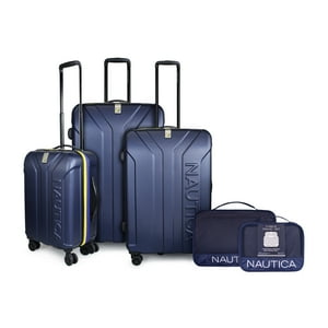 Nautica - Set 3 Maletas S+M+L Prime Azul + Organizador De Viaje 2 Pzas. Azul