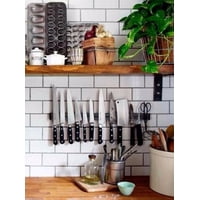 Genérico - Pack De 6 Barra Magnética Imán 50 Cm Cuchillos Herramientas