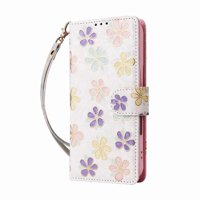 Foxdock Funda Tipo Cartera Floral Para Samsung Galaxy A14 5G ,Funda Con Tapa De Cuero Pu, Protección Antigolpes Con Ranuras Para Tarjetas Y Soporte